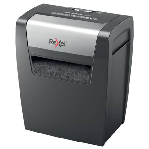 Distruggidocumenti uso personale Rexel Momentum X406 - P-4 - 15 L - taglio a frammenti 4x30 mm - 2104569EU